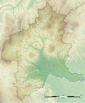 Voir sur la carte topographique de la préfecture de Gunma