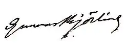 Signature de Gunnar Björling