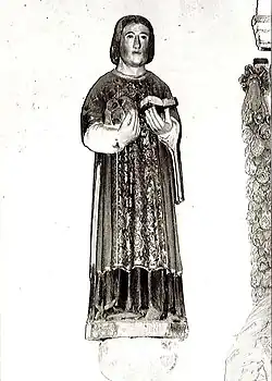 Église Notre-Dame : statue de saint Étienne (XVIIe&nbsp;siècle).