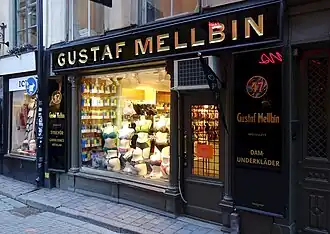 "Gustaf Mellbin", Västerlånggatan 47.
