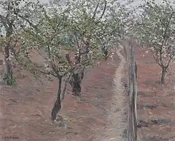 Verger, arbres en fleurs, Petit Gennevilliers, 1885Collection privée.