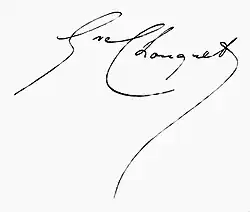 signature de Gustave Chouquet