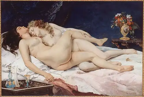Courbet, Le Sommeil, 1866, Paris, musée du Petit Palais.