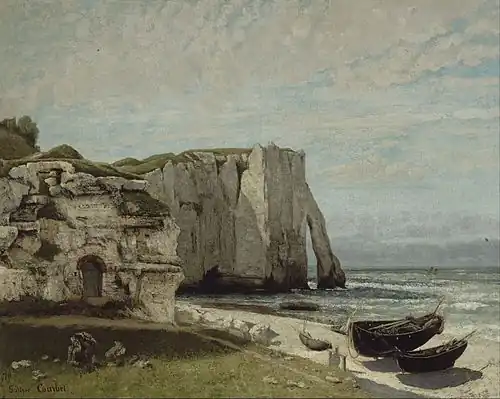 La Falaise d'Étretat après l'orage, 1870, musée d'Orsay.