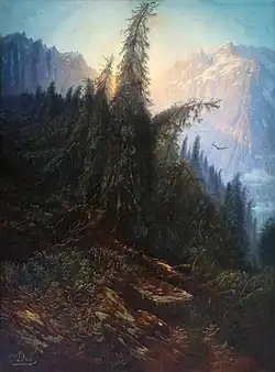 Paysage de montagne, Gustave Doré.