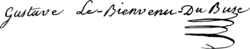signature de Gustave Le Bienvenu-Dubusc