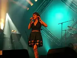 Gwennyn en première partie de Denez Prigent au Festival de Cornouaille en 2007