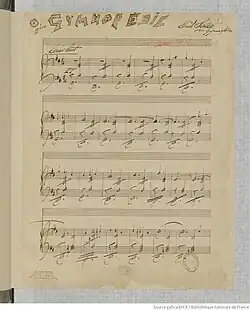 Image illustrative de l’article Gymnopédies (Satie)