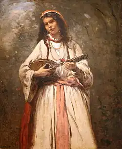 Jeune bohémienne à la mandoline, vers 1870National Gallery of Art, Washington.