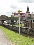 Entrée de Hénaménil.