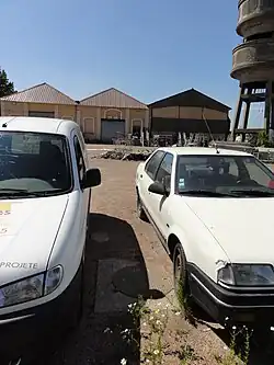 Le puits Hérin no&nbsp;1 dans son environnement.