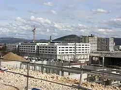 Chantier de construction des bâtiments des années 2010.