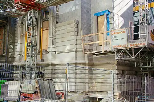 Réassemblage de la façade (septembre 2016)