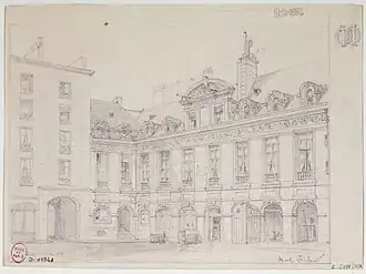 Dessin de l'hôtel d'Effiat.