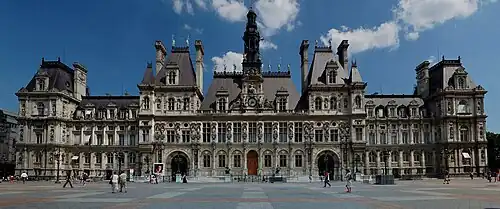 Hôtel de ville de Paris (France).