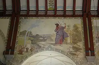 Peinture murale dans la Hörnefors kyrka&nbsp;(sv)
