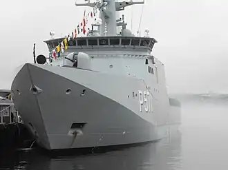 illustration de HDMS Ejnar Mikkelsen (P571)