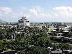 Vue sur l'aéroport.
