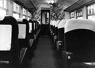 Intérieur de la rame prototype Intercity n°1970.
