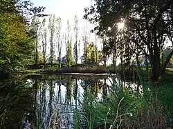 Photo de la mare des peupliers à Huest.