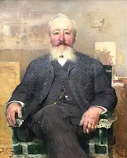 Portrait du père de l'artiste Charles Émile Adrien (1892), localisation inconnue.