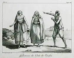 Habitans de l'isle de Corfou - 1800.