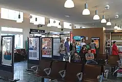 Le hall de la gare après sa rénovation.