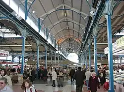 Les halles du marché de Dijon.