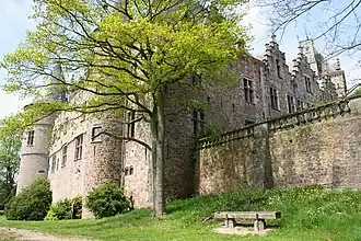 En contrebas du parc.