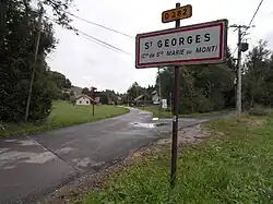 Entrée du hameau de Saint-Georges.