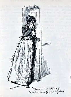 Jeune fille, debout, pleurant