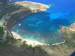 Vue de la baie de Hanauma.