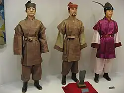 Hanbok porté durant la période des Trois Royaumes