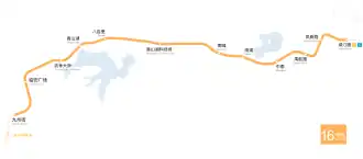 Voir la carte de la ligne.