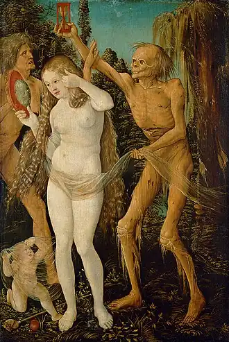 Hans Baldung (vers 1484-1545), Les Trois Âges de la Vie et la Mort, vers 1509-1510.