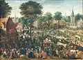 Hans Bol, Kermesse flamande, h/p, seconde moitié du XVIe siècle.