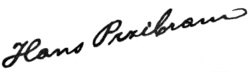 signature de Hans Leo Przibram
