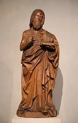 Jean le Baptiste, par Hans Multscher (1456), Bayerisches Nationalmuseum, Munich.