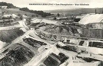 La carrière de phosphates.