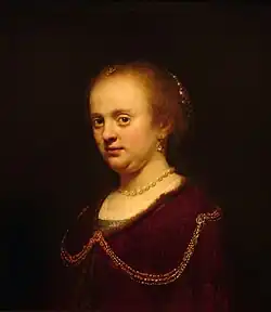 Rembrandt, Portrait d'une jeune femme, 1634.