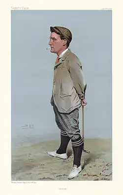 Caricature d'Harold Hilton paru dans Vanity Fair en 1903
