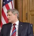 Stephen Harper, chef de l'opposition et chef du Parti conservateur du Canada.