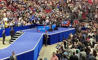 Harris en meeting au Thomas & Mack Center de Las Vegas, Nevada, 10 août 2024.