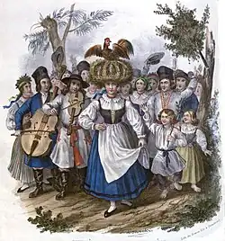 Dożynki à Sandomierz, 1841.