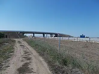 Pont de la route 4 sur la M4 à Tiszapüspöki.