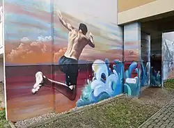 Peinture murale à Grünau-Nord