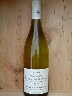 Bouteille de bourgogne(une bourguignonne).