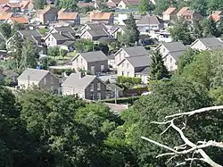 Les cités vues depuis le sommet du terril no&nbsp;157.