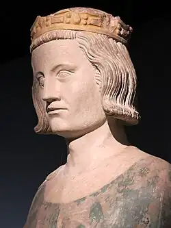 Tête d'une statue représentant Louis&nbsp;IX.