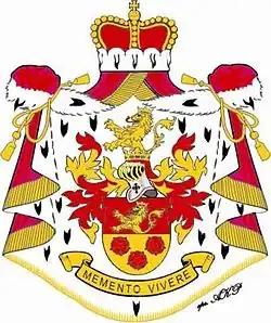 Armoiries du prince prussien Henckel von Donnersmarck 1901.